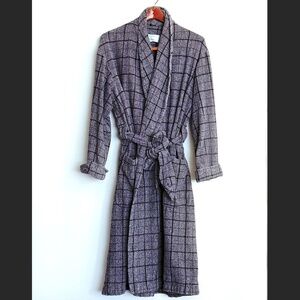 Daniel Hanson @ Nieman Marcus checker grey robe/ lounge wear size medium unisex